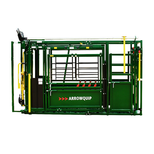 5500 Arrowlock Series manual chute With Vet Cage, Sternum bar and Head holder