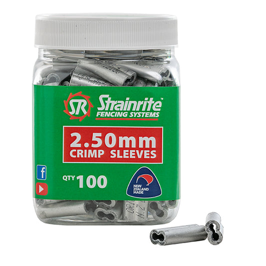 Crimp Sleeves 2.5mm -100pc